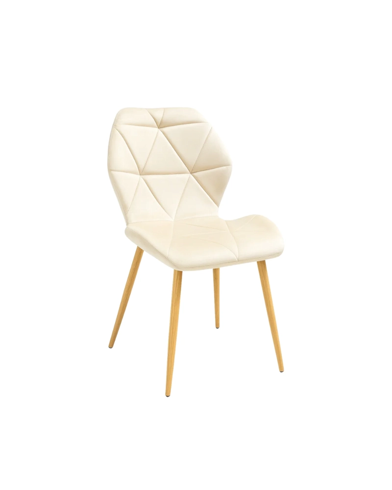 SILLA AVIADOR PATAS SIMIL MADERA TAPIZ FELPA - 1