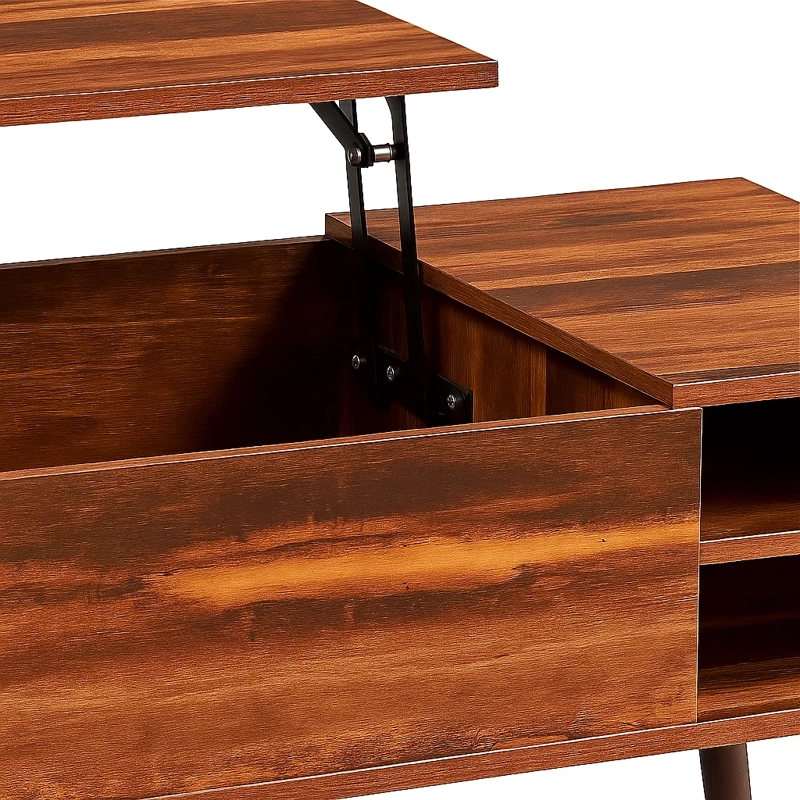 MESA DE CENTRO ELEVABLE MADDIE - 100CM NOGAL - 4