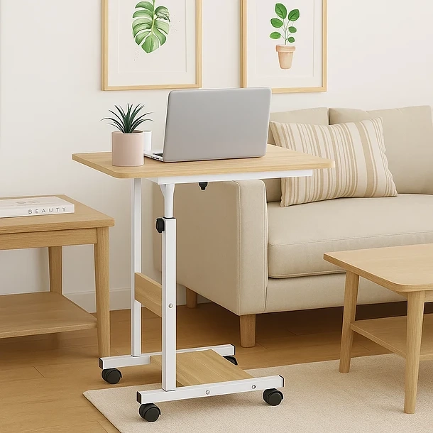 MESA DE TRABAJO CON RUEDAS ALTURA AJUSTABLE - 3