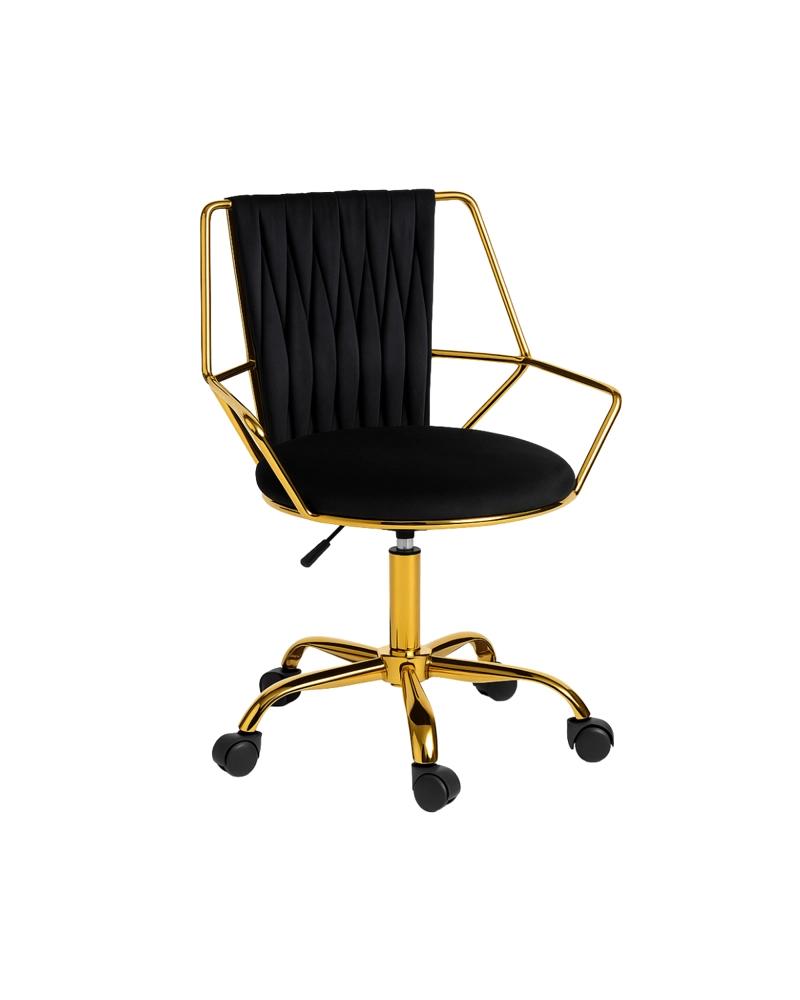 SILLA DE ESCRITORIO ACOLCHADA ABU DHABI GOLD - 1