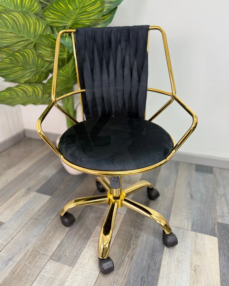 SILLA DE ESCRITORIO ACOLCHADA ABU DHABI GOLD - 2
