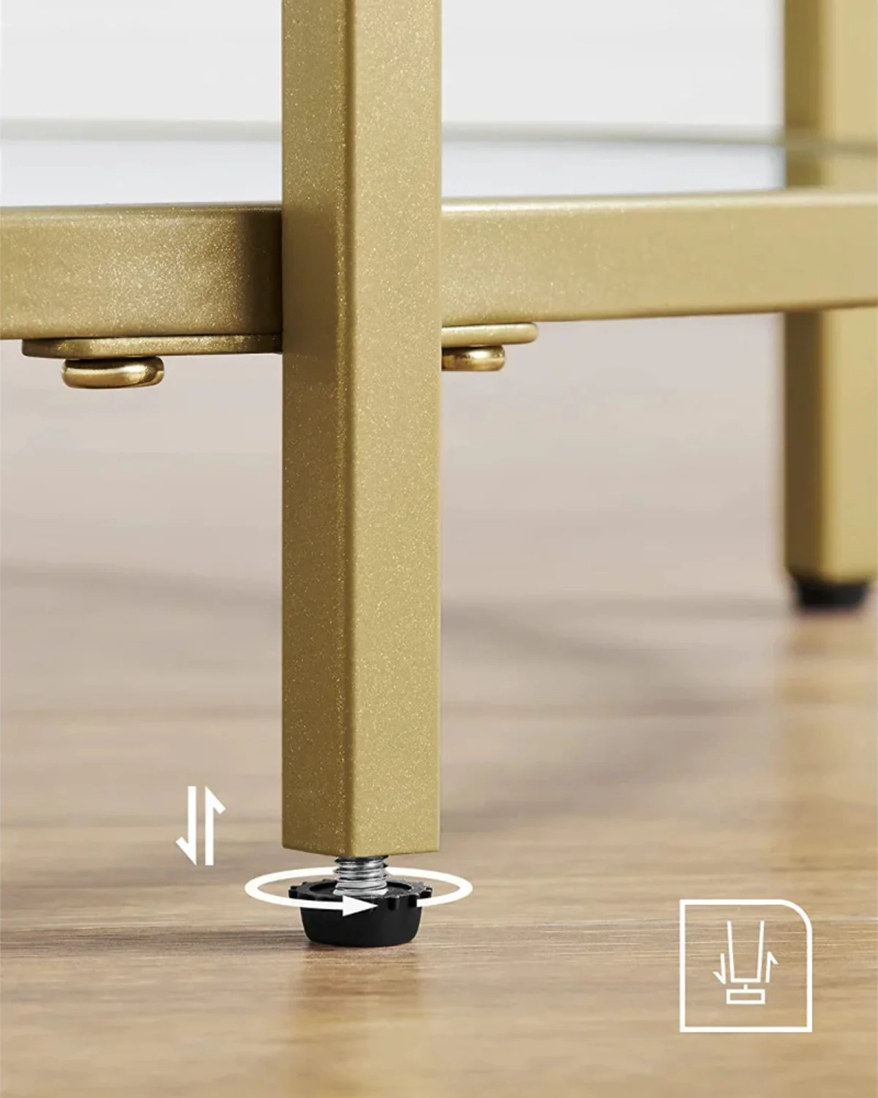 MESA DE CENTRO LIGERA 50 CM GOLDEN REDONDA - 5