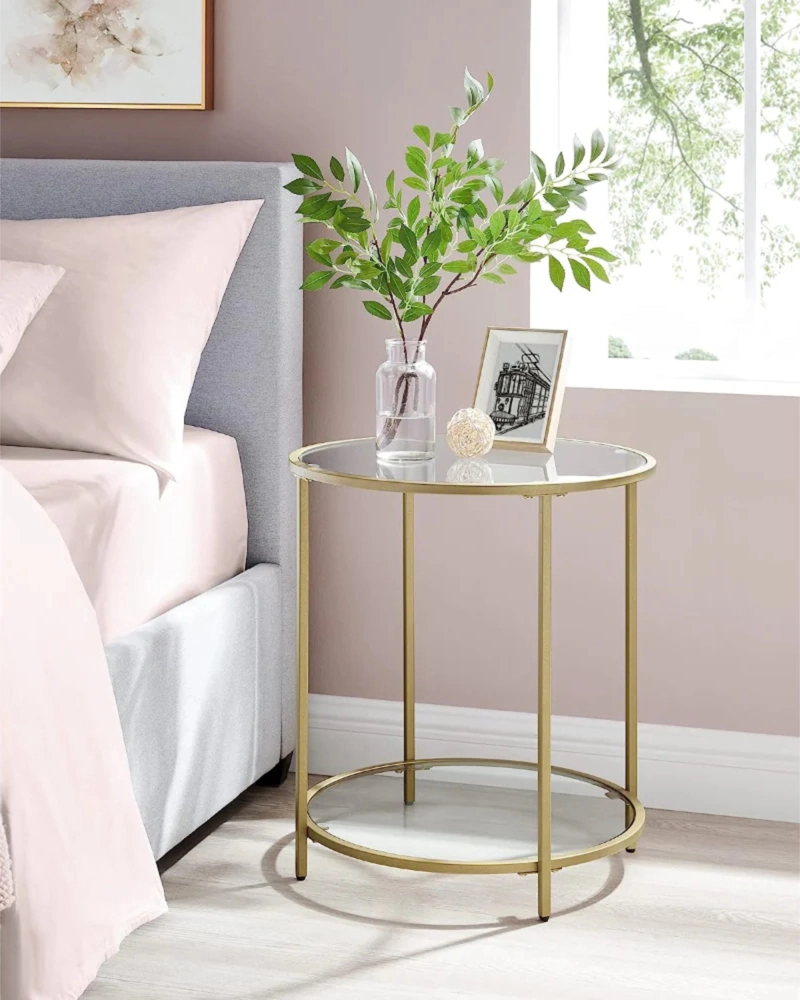 MESA DE CENTRO LIGERA 50 CM GOLDEN REDONDA - 6