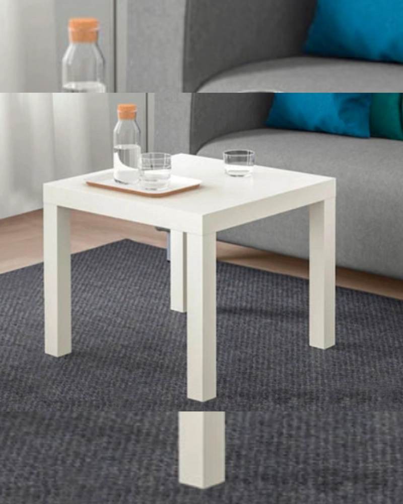 MESA BLANCA LATERAL AUXILIAR HABI - 2