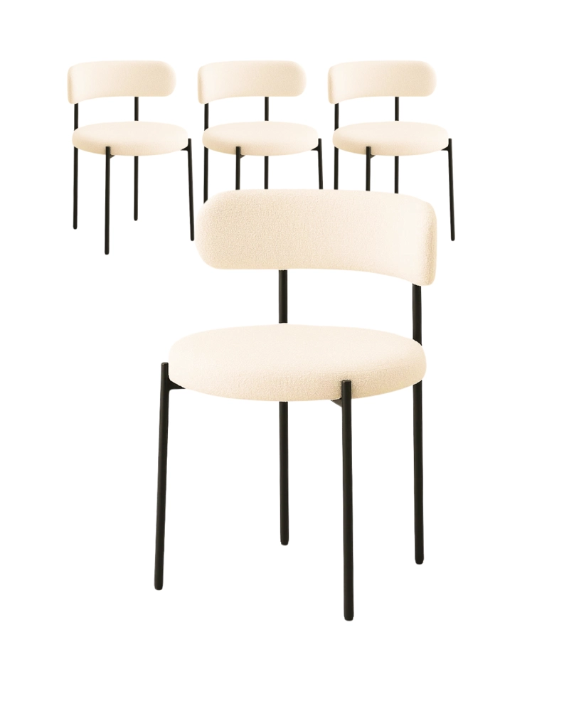 PACK 4 SILLAS OSLO ACOLCHADO PREMIUM FELPA - 1