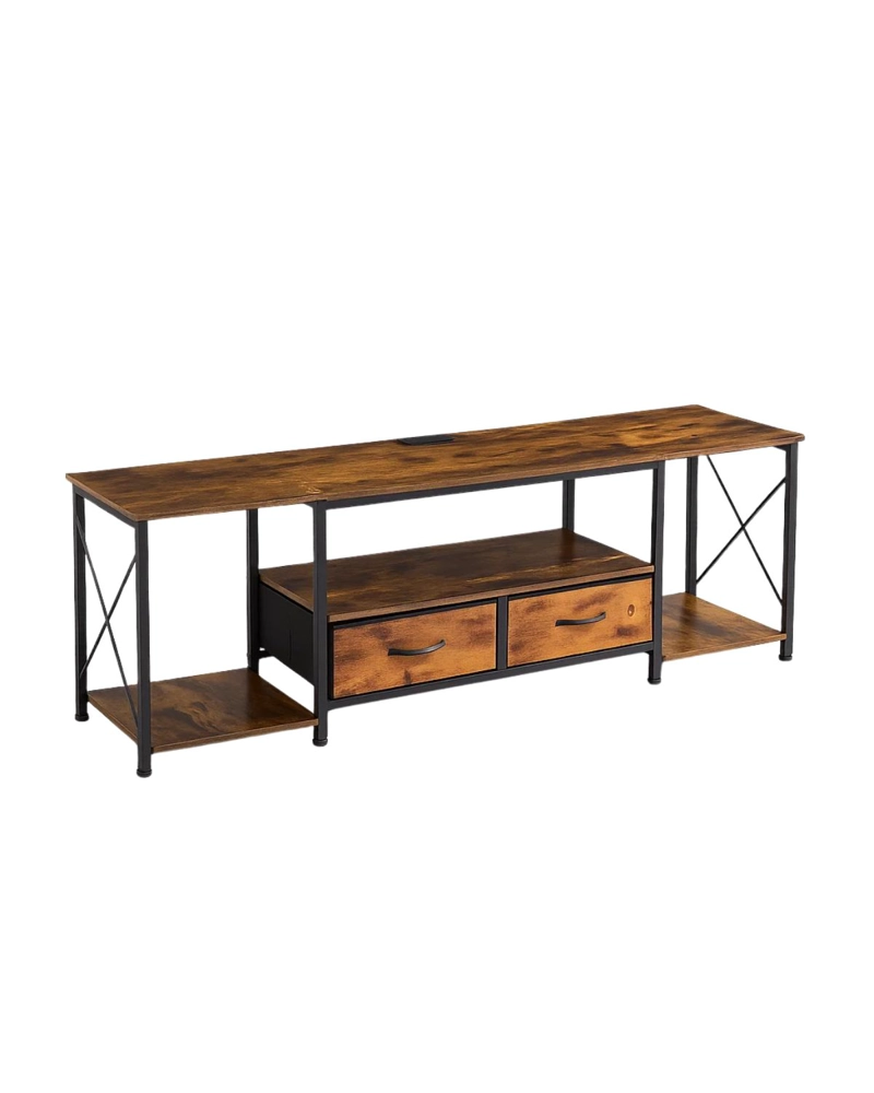 RACK TV 160CM VICENTE RECTANGULAR INDUSTRIAL - 1