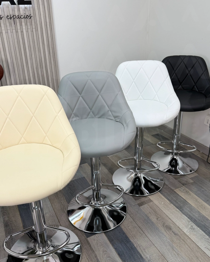 SILLAS DE BAR AJUSTABLE DE ECOCUERO DANI - 5