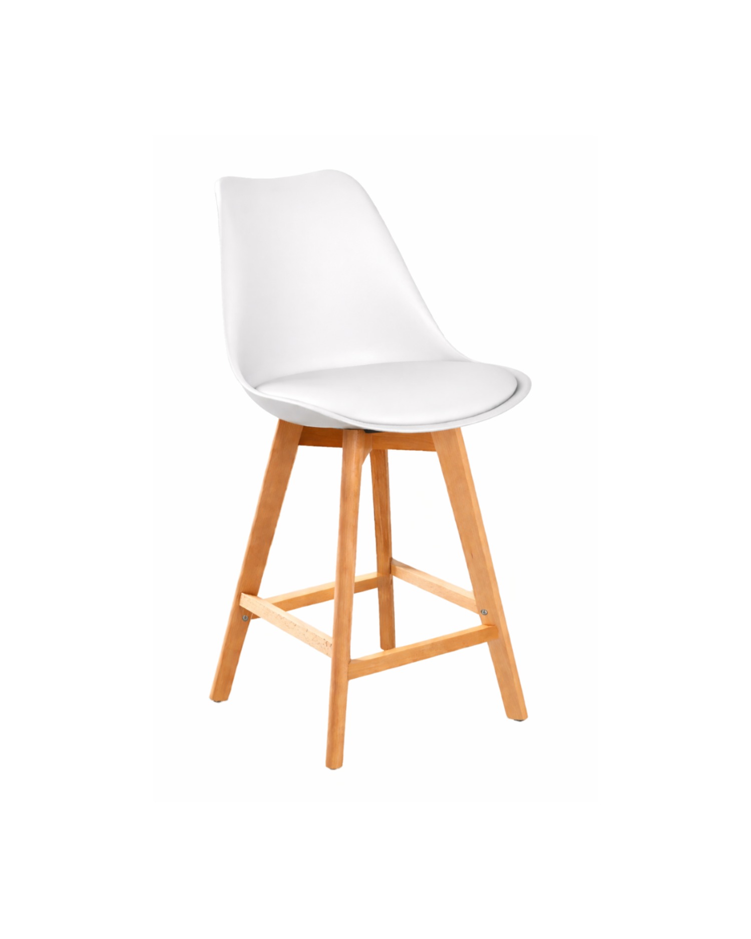 TABURETE TULIP WOOD ACOLCHADO 66CM - 1