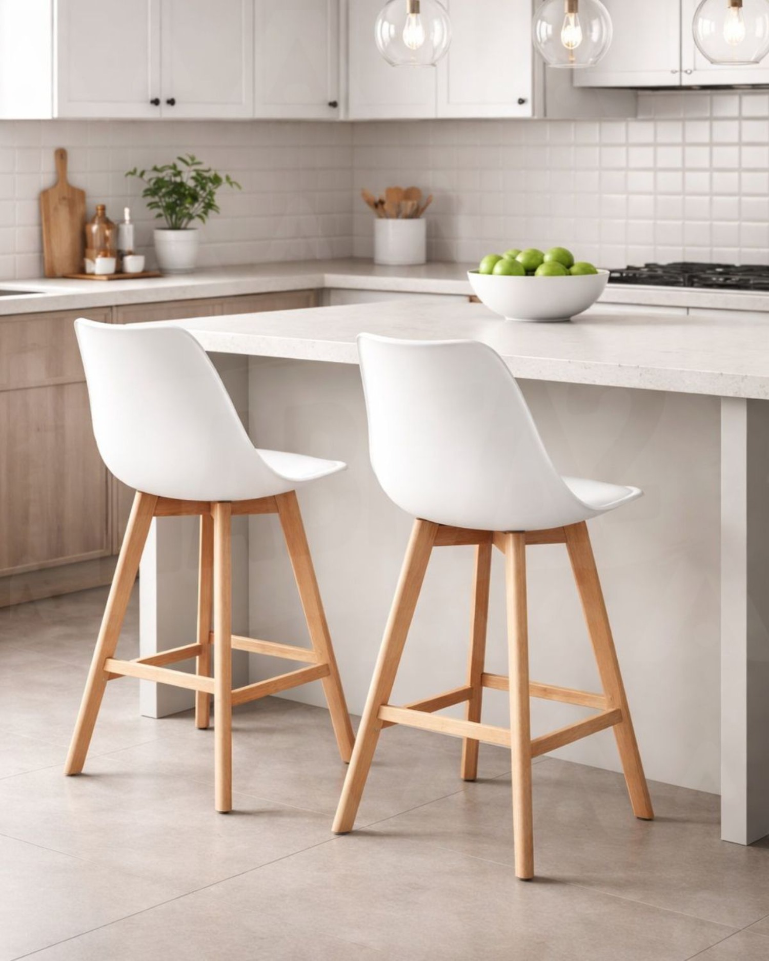 TABURETE TULIP WOOD ACOLCHADO 66CM - 4