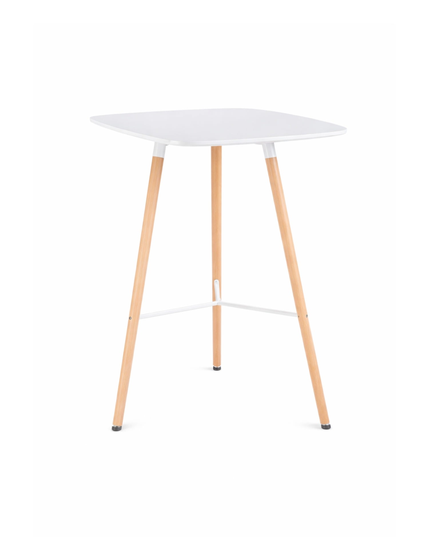 MESA ALTA ESTILO NORDICO CON CUBIERTA DE MDF - 70X70 CM - 1