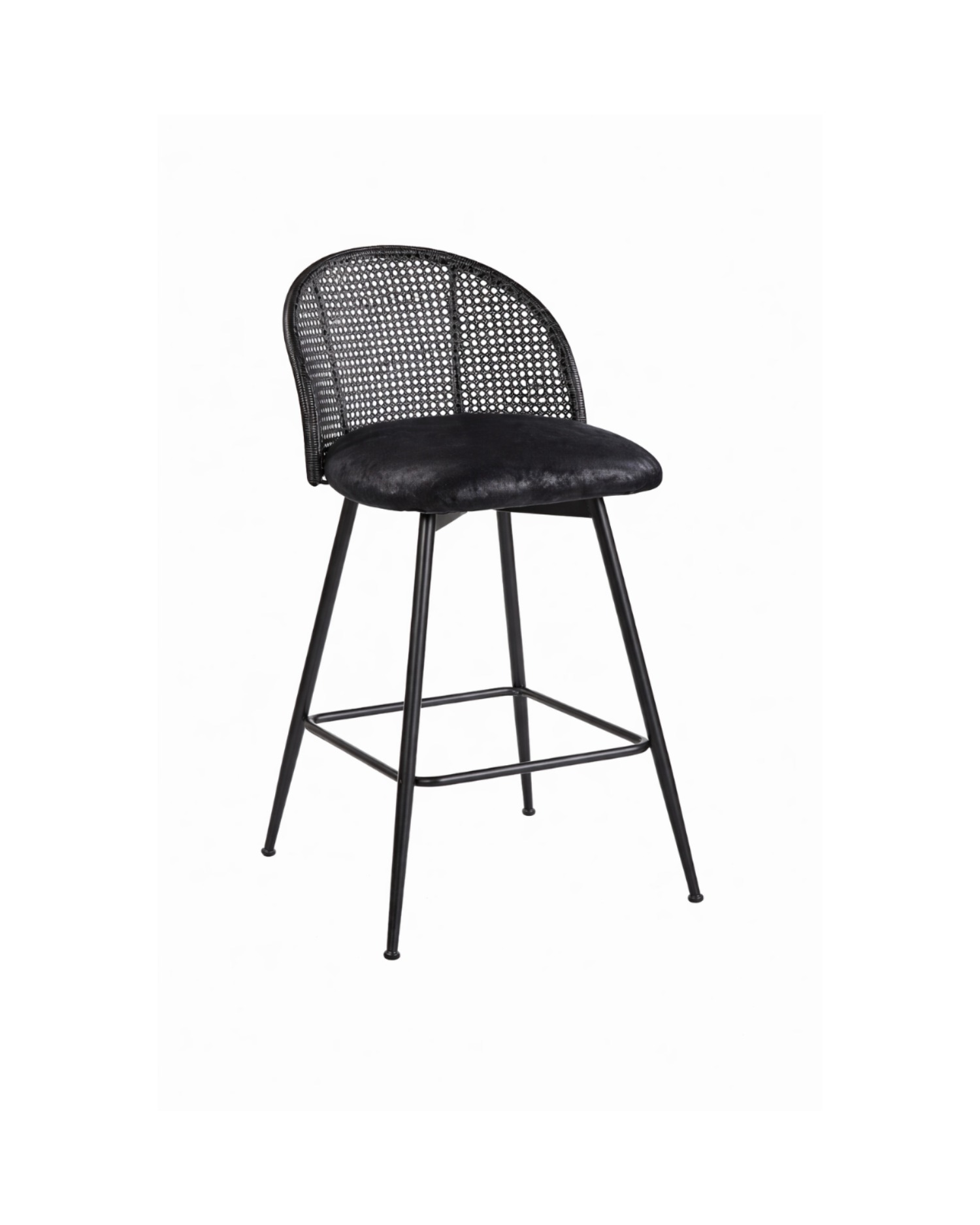 SILLA DE BAR GIRATORIA DE RATAN MARSELLA - 1