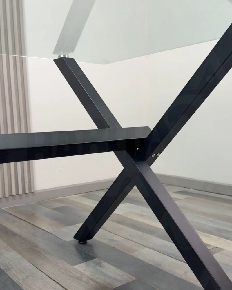 MESA DE VIDRIO X BLACK 130X80 - 3