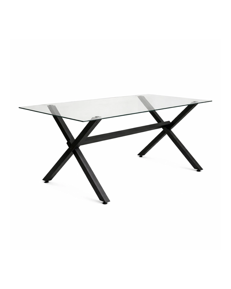 MESA DE VIDRIO X BLACK 160X90 - 1