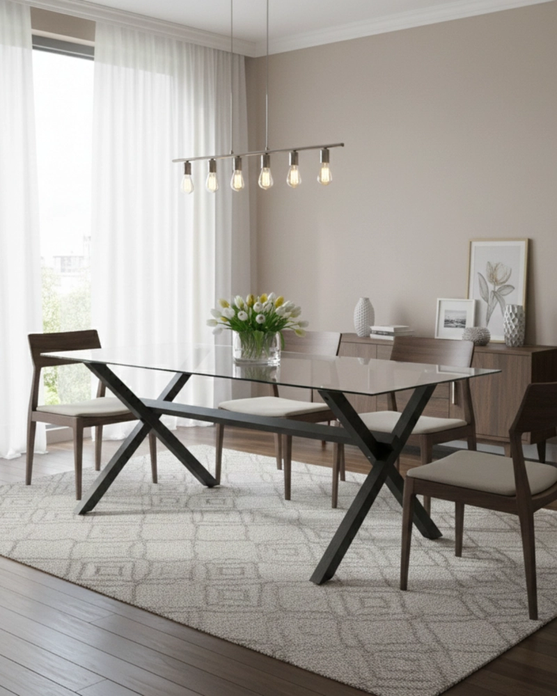 MESA DE VIDRIO X BLACK 160X90 - 3