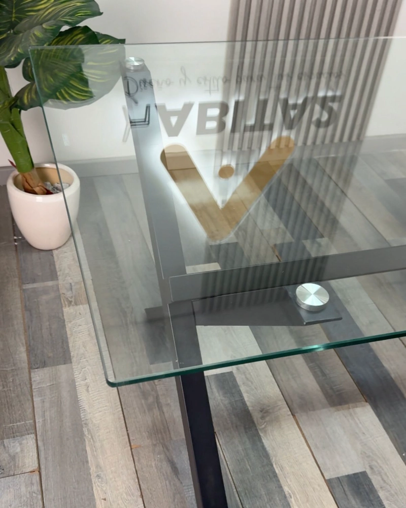 MESA DE VIDRIO X BLACK 160X90 - 4