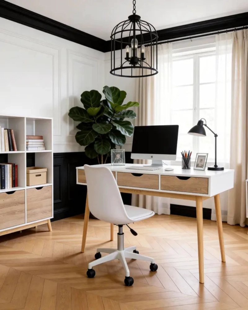 ESCRITORIO BECKY 3 CAJONES ESCANDINAVO - 2