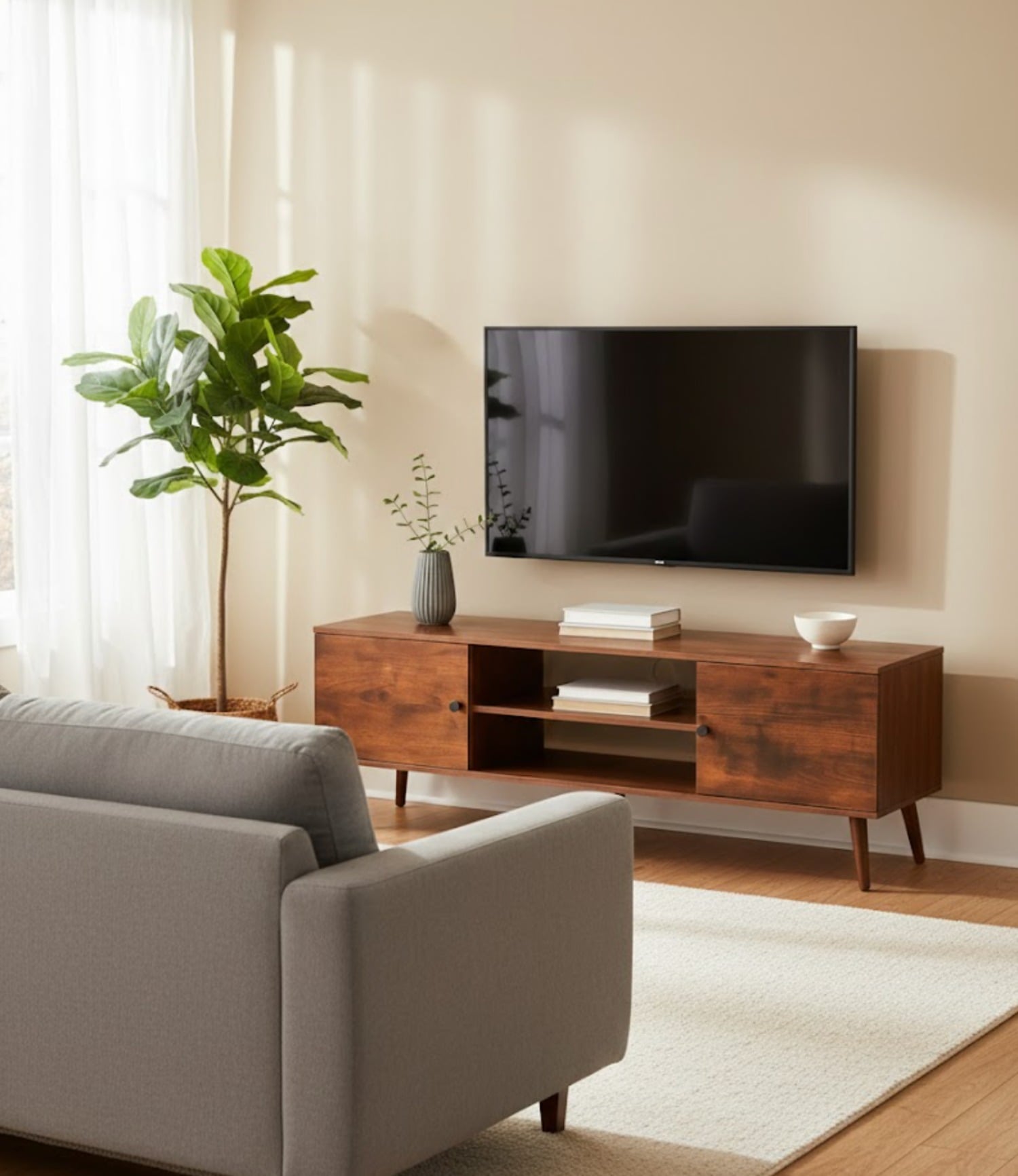 RACK TV RUSTICO AMESTI 135 CM RECTANGULAR - 2