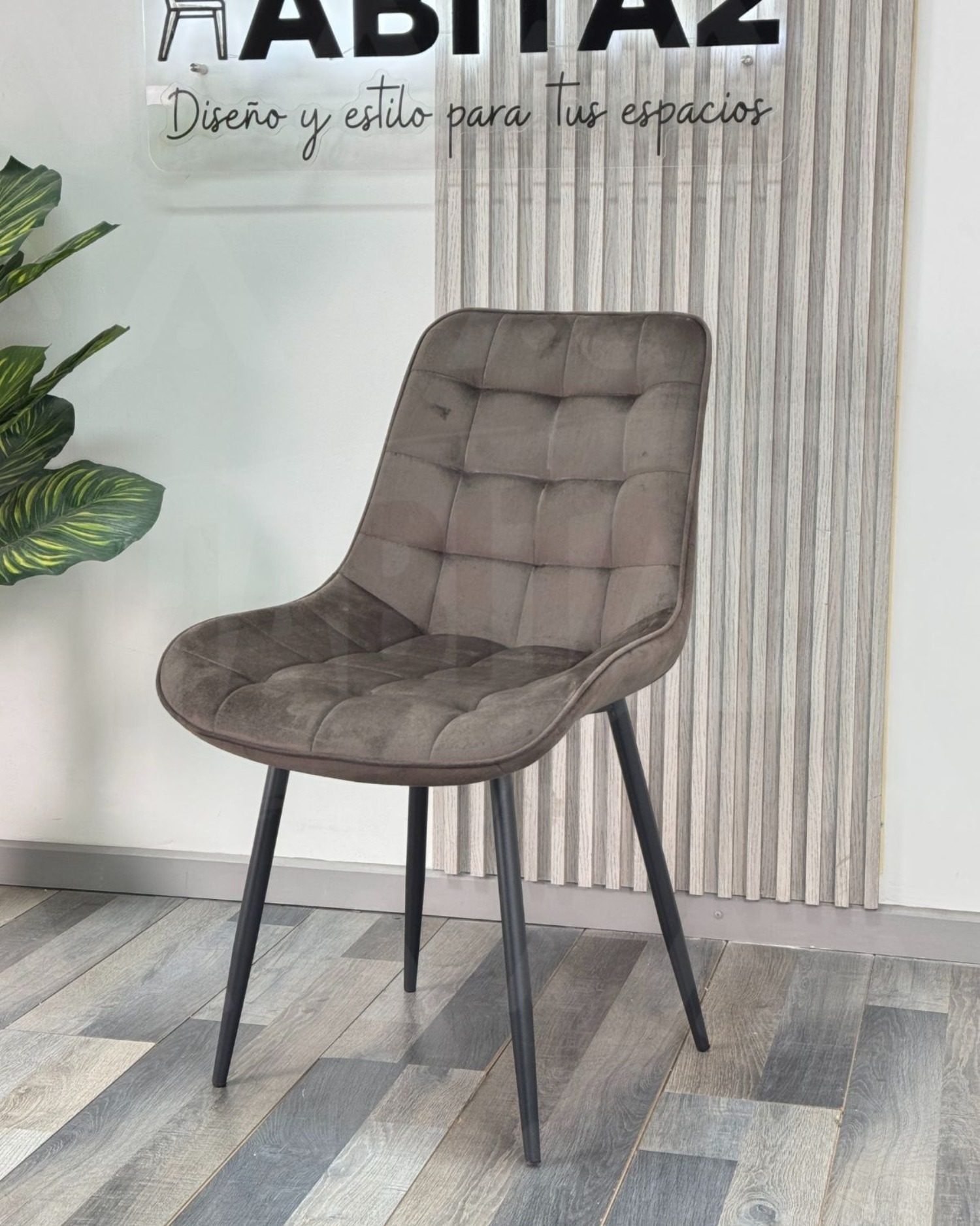 PACK 2 SILLA O SITIAL CUADROS DE FELPA PARA COMEDOR O LIVING - CAFE - 2