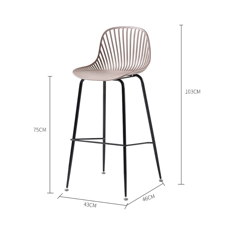 TABURETE METALICO FIJO 77 CM INDIANA - 5