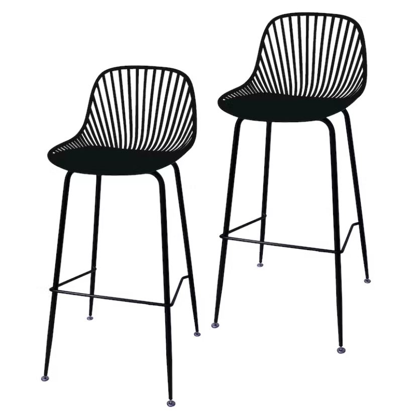 PACK 2 TABURETE METALICO FIJO 77 CM INDIANA - 1