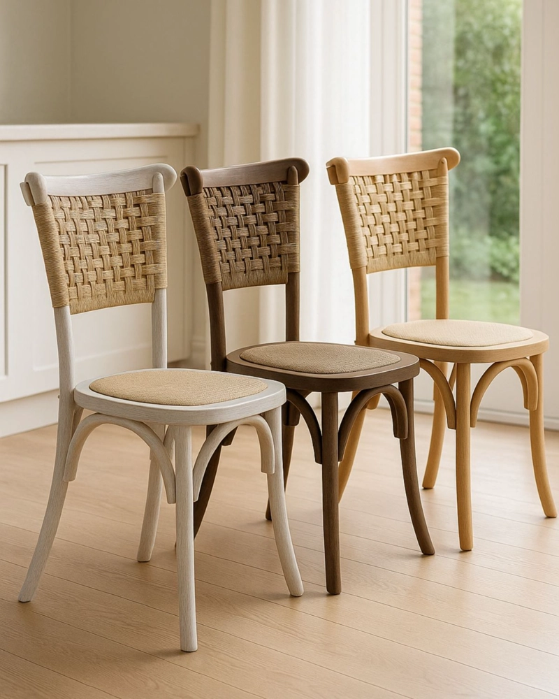 SILLA DE MADERA Y RATTAN YUTE GRETTA WEGNER - 3