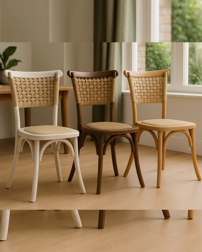 SILLA DE MADERA Y RATTAN YUTE GRETTA WEGNER - 4