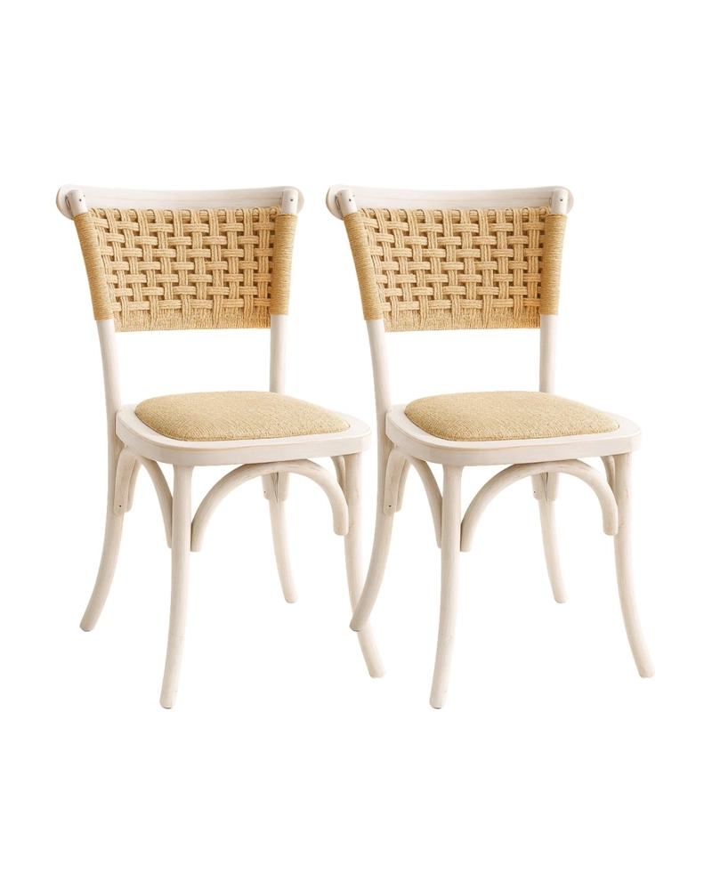 PACK 2 SILLAS DE MADERA CON YUTE GRETA WEGNER