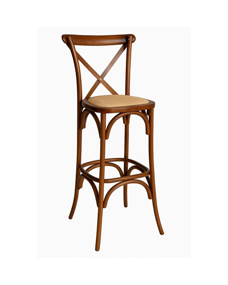 TABURETE CROSSBACK DE MADERA 66 CM - 1