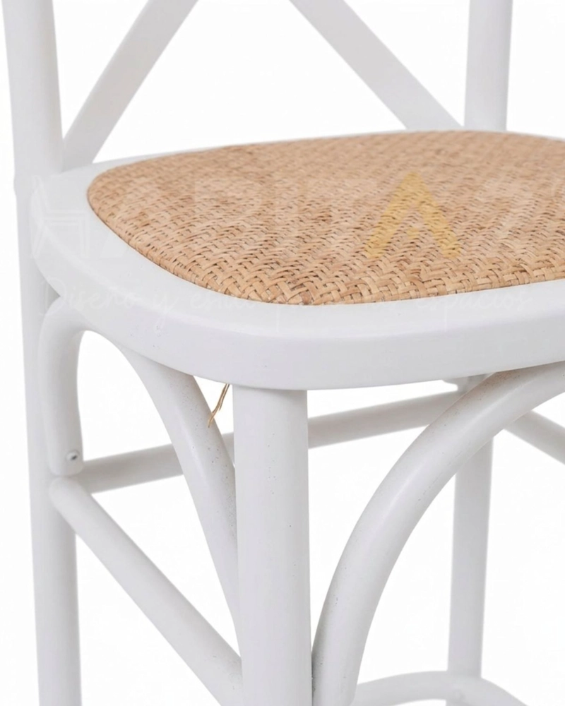 PACK 2 TABURETES CROSSBACK DE MADERA 66 CM - 2