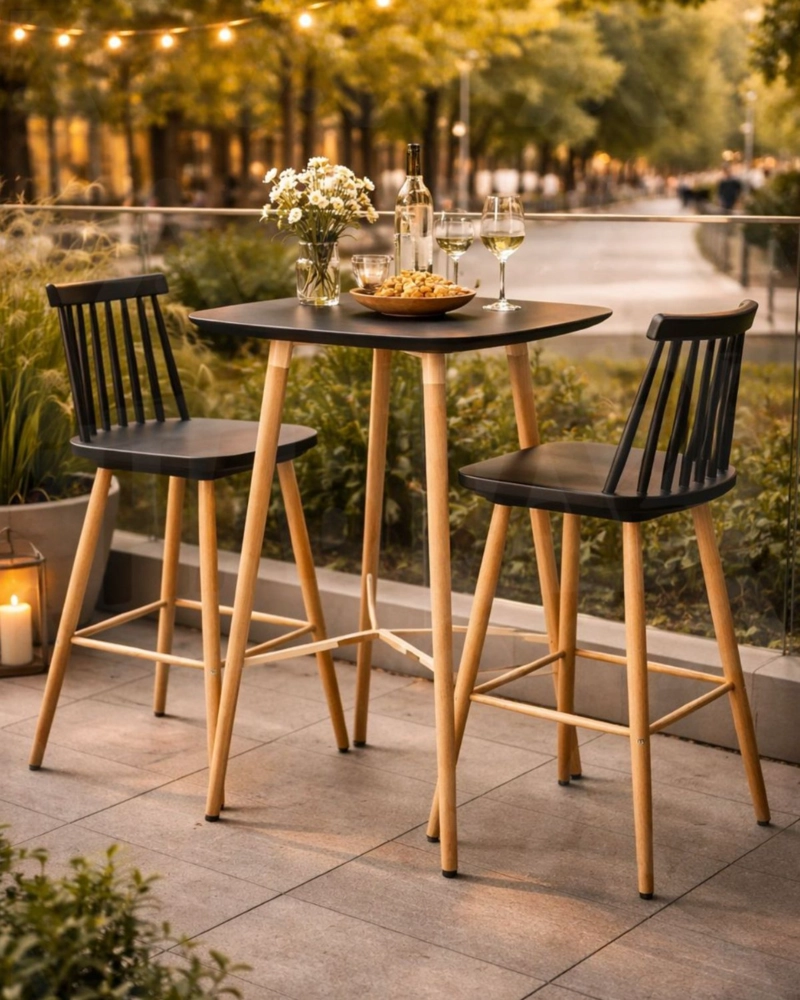 TABURETE DE BAR 65 CM ROYAL ESTILO NORDICO - 2