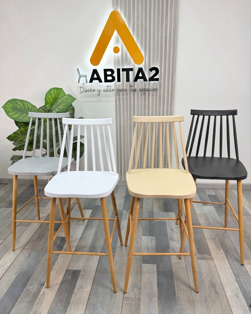TABURETE DE BAR 65 CM ROYAL ESTILO NORDICO - 6