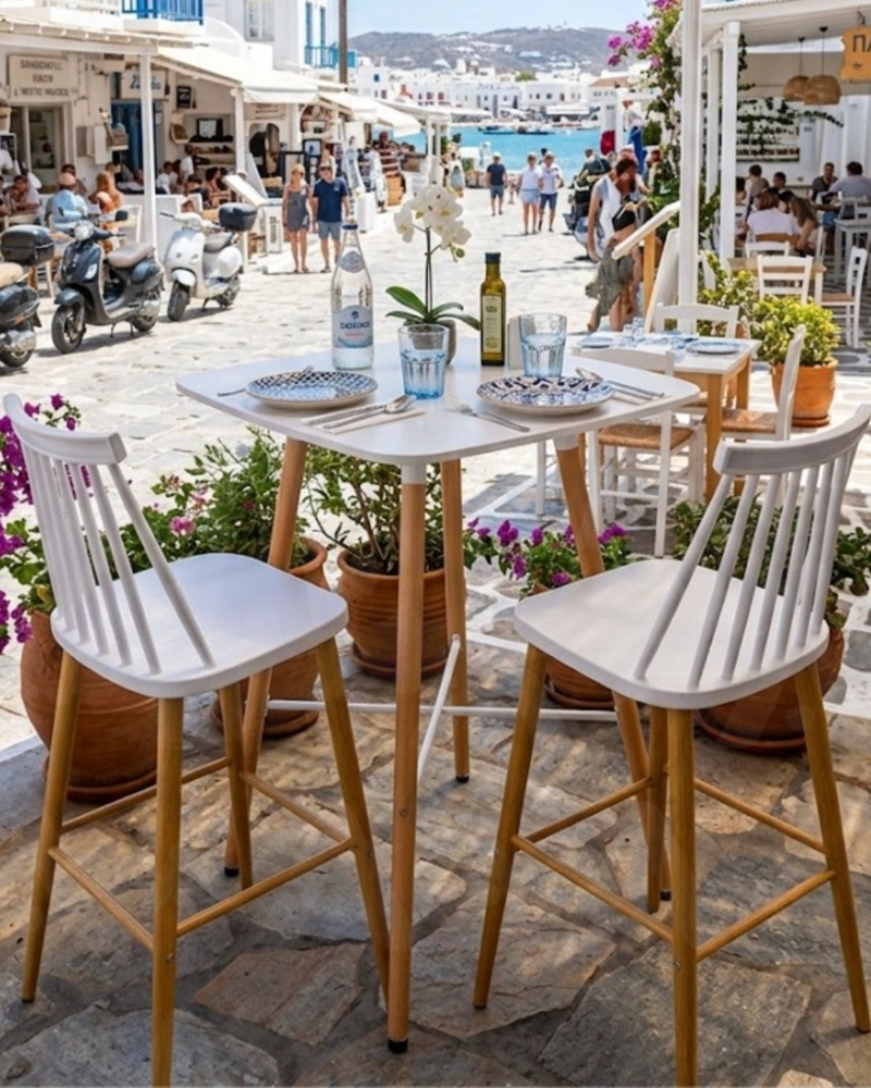 TABURETE DE BAR 65 CM ROYAL ESTILO NORDICO - 7