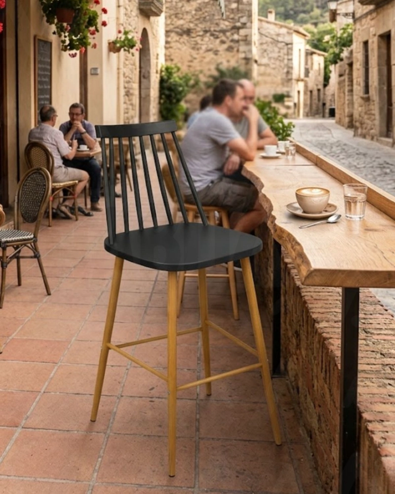 TABURETE DE BAR 65 CM ROYAL ESTILO NORDICO - 8