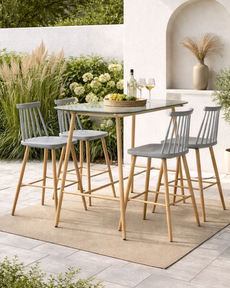 TABURETE DE BAR 65 CM ROYAL ESTILO NORDICO - 9