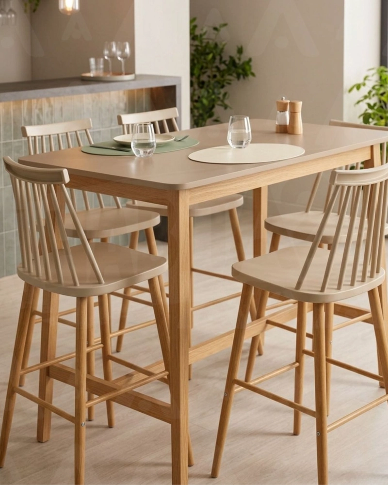 TABURETE DE BAR 65 CM ROYAL ESTILO NORDICO - 10