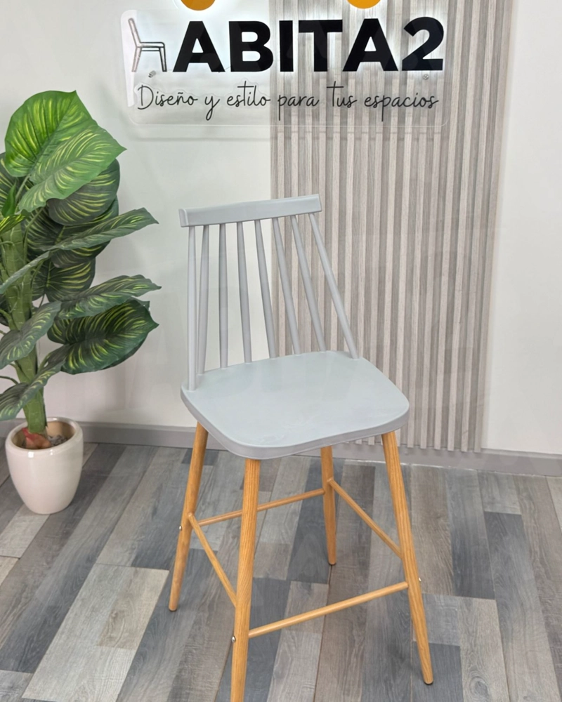 PACK 2 TABURETES DE BAR 65 CM ROYAL ESTILO NORDICO - 3