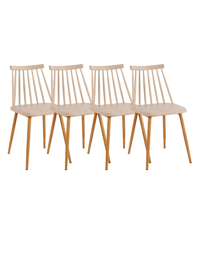 PACK 4 SILLAS DE COMEDOR RESISTENTES ROYAL