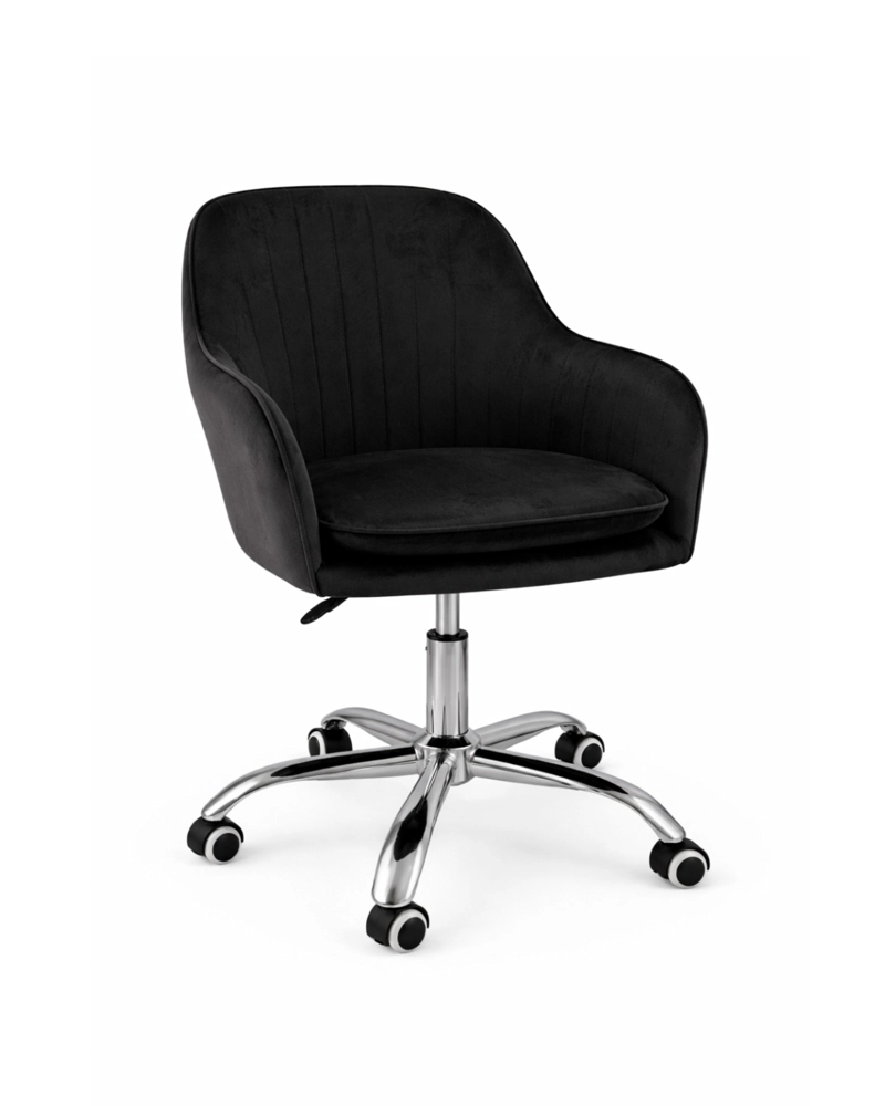 SILLA DE ESCRITORIO GIRATORIA ACOLCHADA LINEAL SILVER - 1