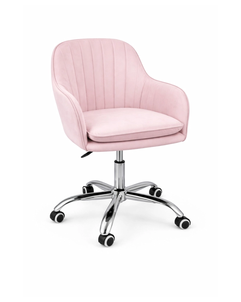 SILLA DE ESCRITORIO GIRATORIA ACOLCHADA LINEAL SILVER - 1