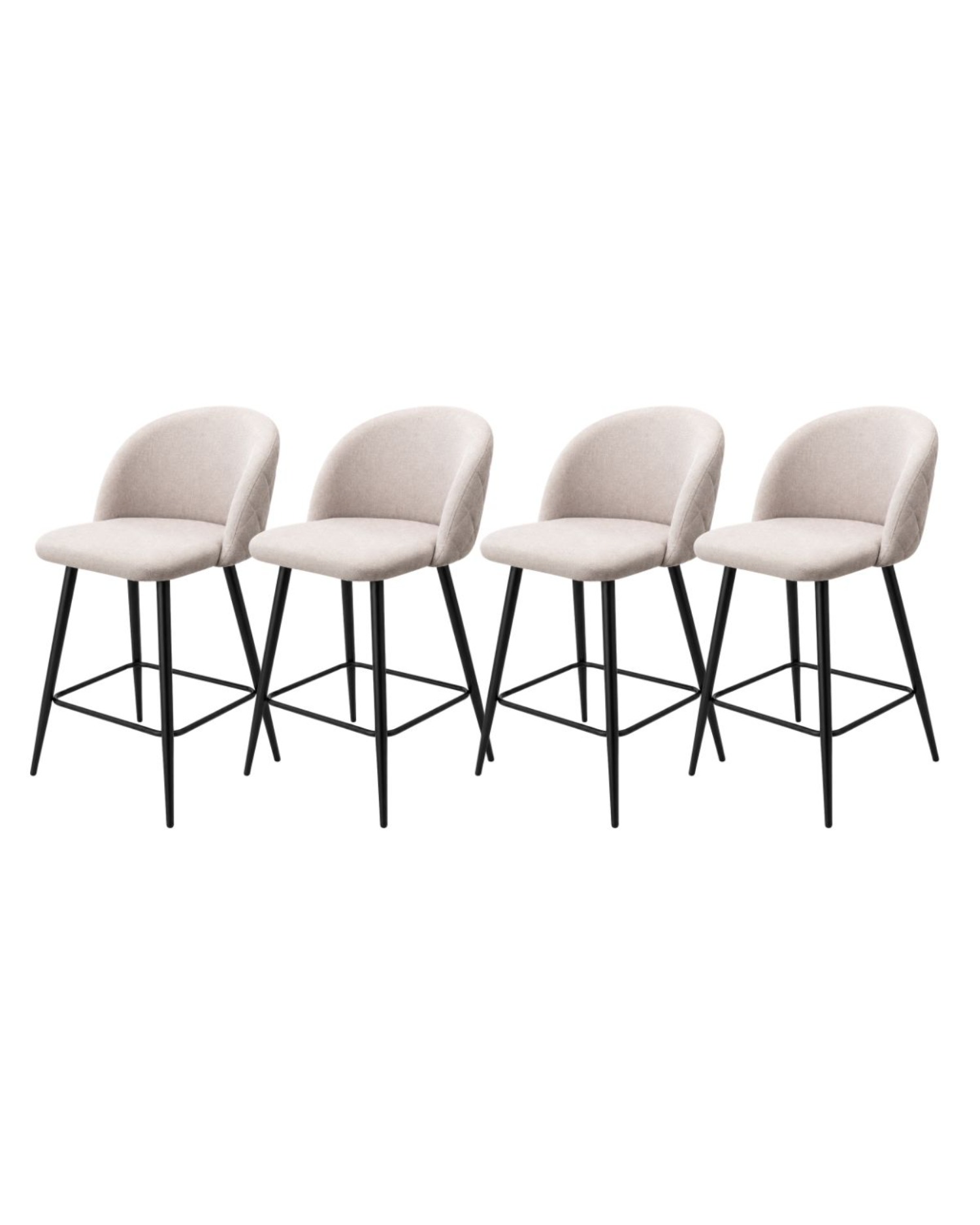 PACK 4 SILLAS DE BAR DELUXE LINO BLACK - 1