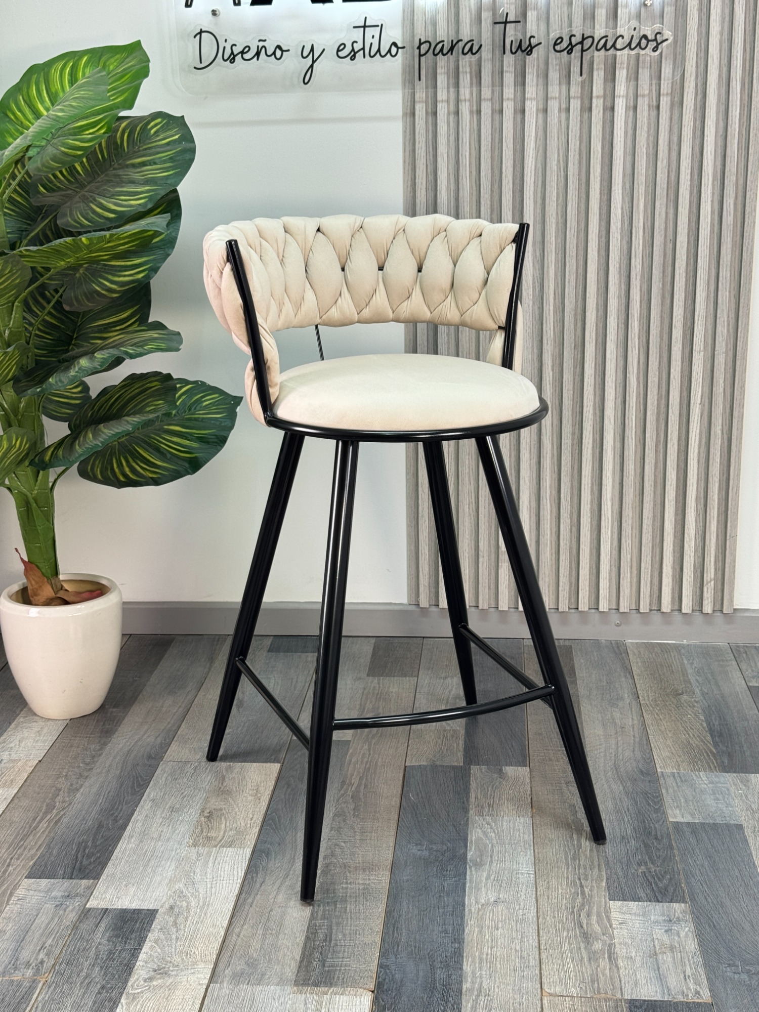 SILLA DE BAR GALES BLACK 66 CM - 3
