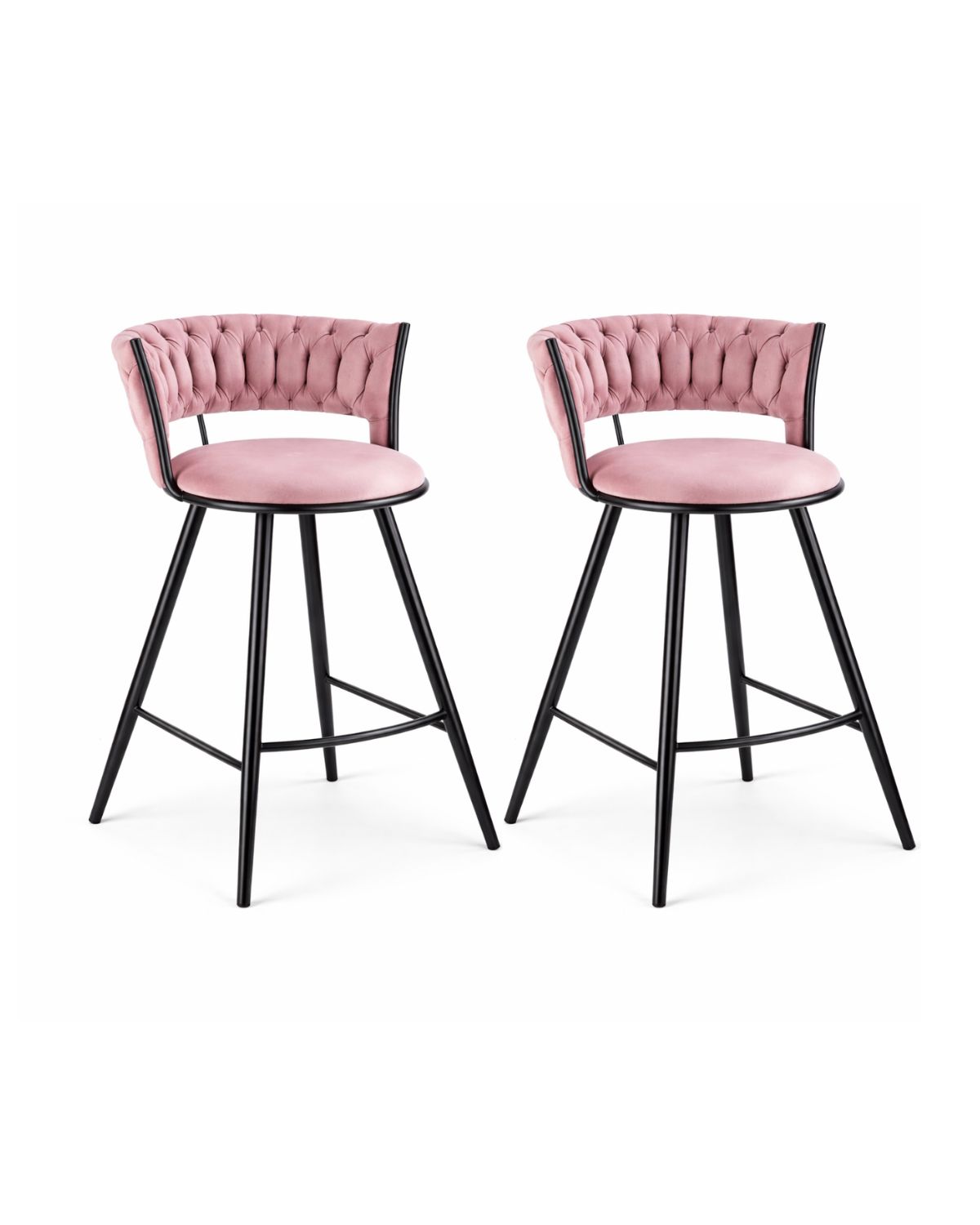 SET 2 SILLAS DE BAR GALES BLACK 66 CM - 1