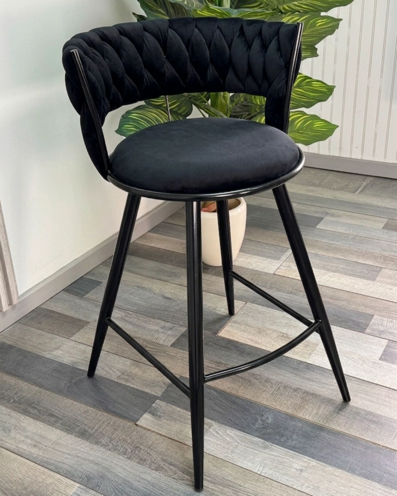 SET 2 SILLAS DE BAR GALES BLACK 66 CM - 2