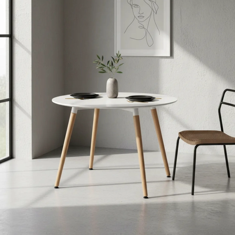 MESA REDONDA DE COMEDOR ELEMANTAL 120 CM - 2