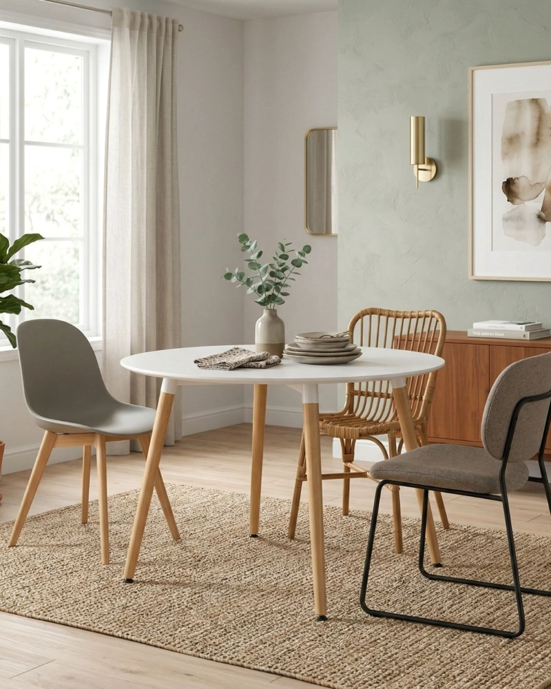 MESA DE COMEDOR REDONDA 100CM ELEMENTAL - 3