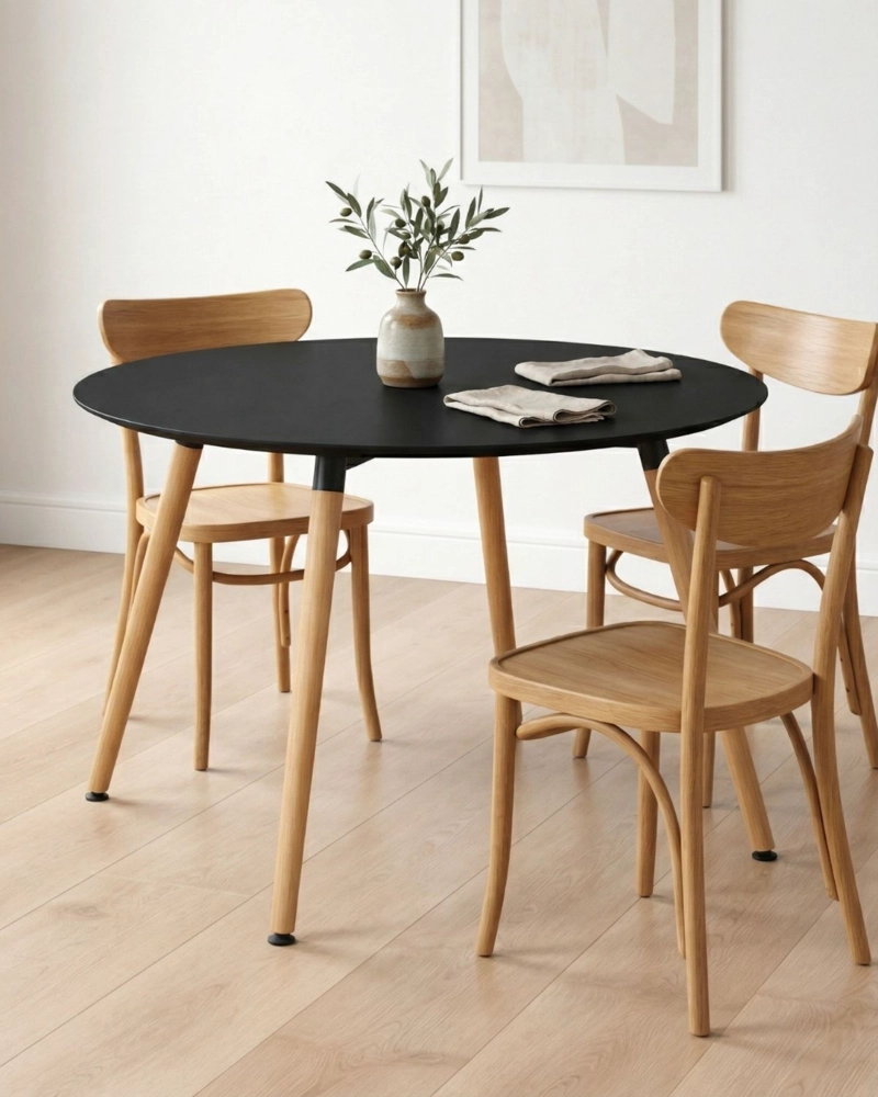 MESA DE COMEDOR REDONDA 100CM ELEMENTAL - 5