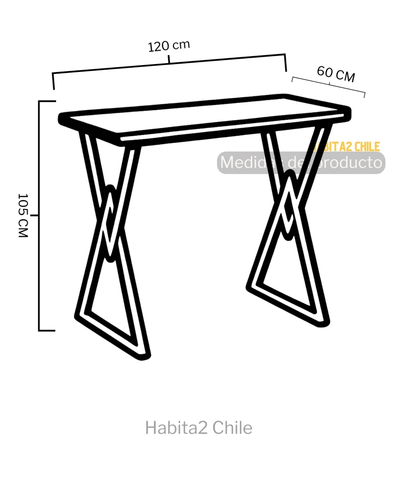 MESA ALTA DE BAR ANKARA 120X60 - 4