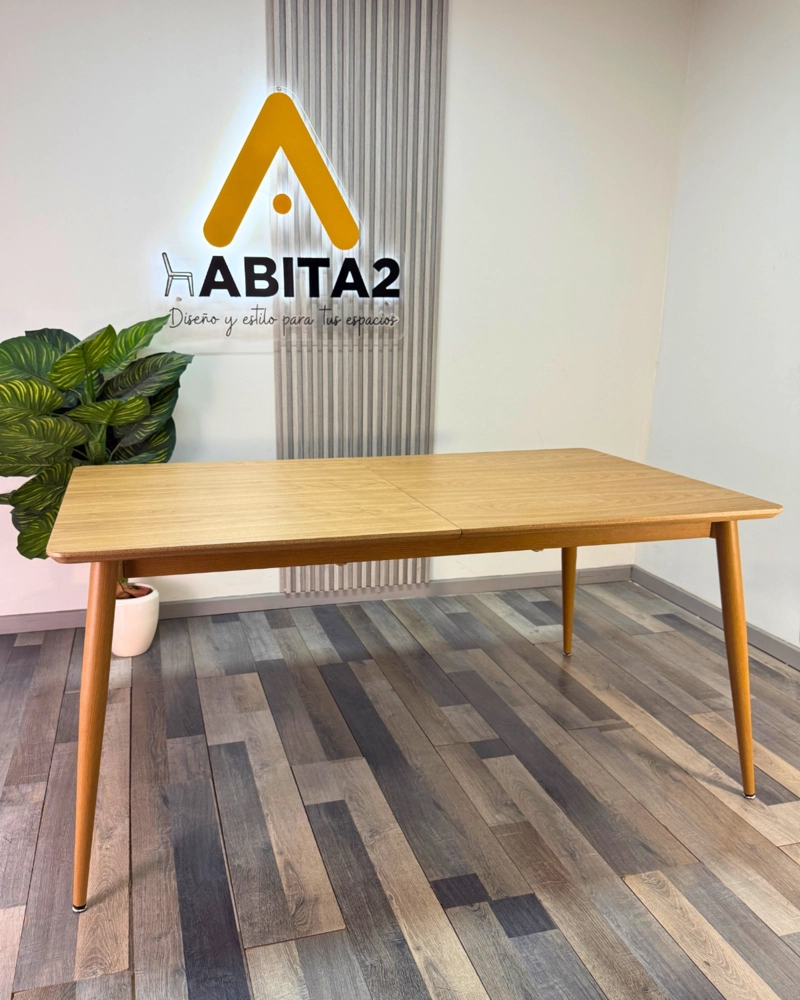 MESA EXTENSIBLE DE MADERA 160 200 CM NEWPRO - 2