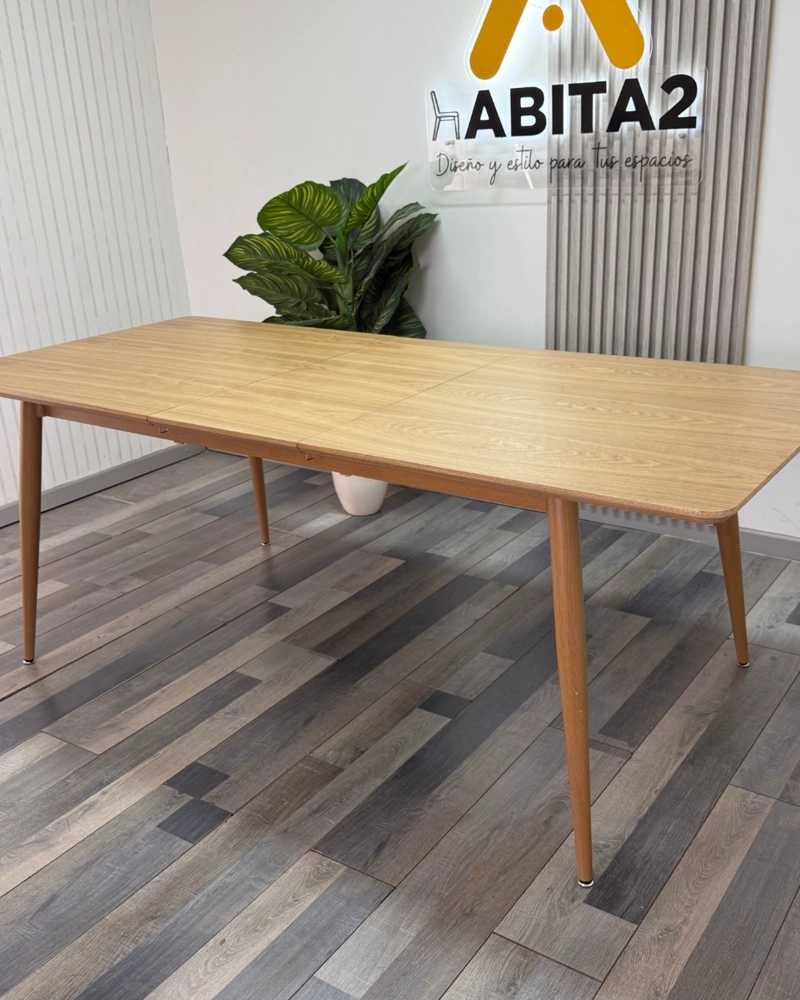 MESA EXTENSIBLE DE MADERA 160 200 CM NEWPRO - 5