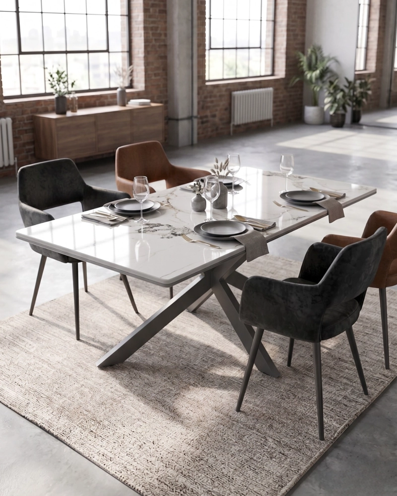 MESA RECTANGULAR DE COMEDOR BECCA 180X100X75 - 2